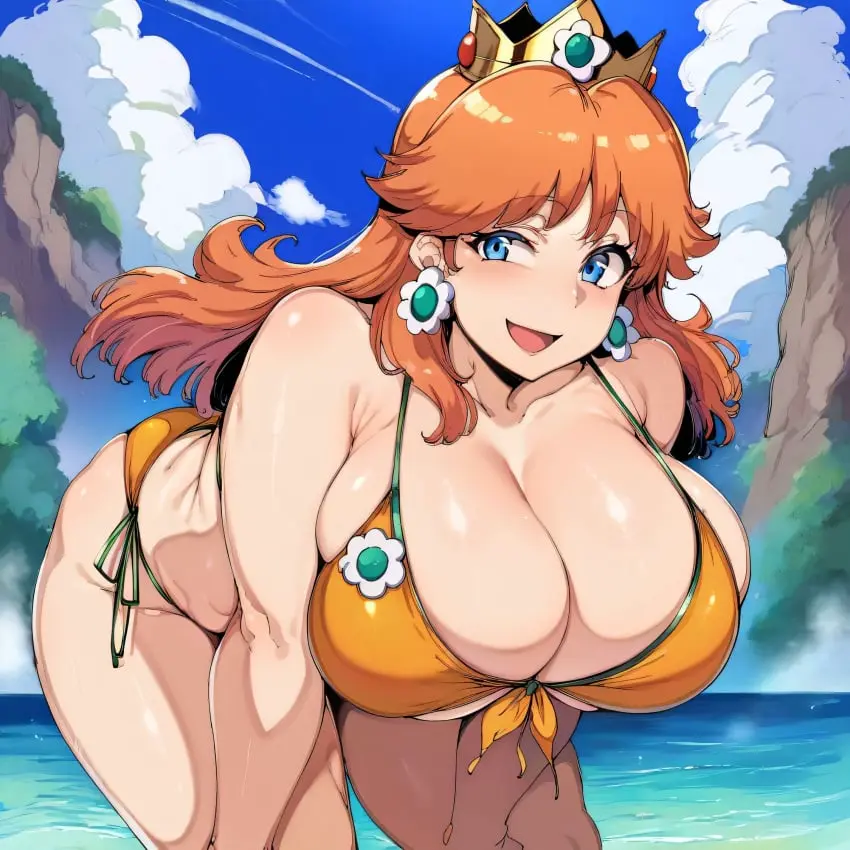 Image 1girls,big_breasts,breasts,female,large_breasts,nipples,sweat,bikini,thick_thighs,thighs,ai_generated,huge_breasts,busty,curvy,curvy_body,curvy_female,curvy_figure,brown_hair,mario_(series),nintendo,princess_daisy,alternate_breast_size,curvaceous,sweating,sweaty,sweaty_body,sweaty_breasts,venus_body,castle12