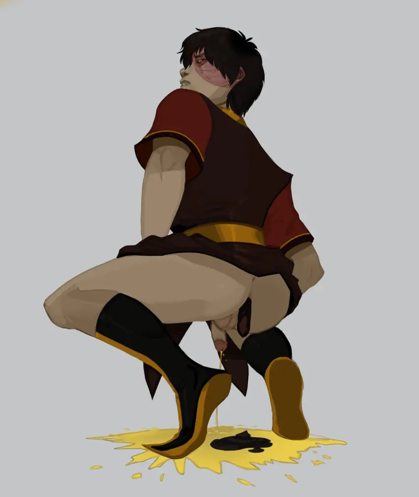 Image 1boy,male,penis,ass,male_only,balls,anus,looking_down,bottomless,squatting,male_focus,asshole,half-dressed,scrotum,avatar_legends,avatar_the_last_airbender,bottomless_male,peeing,fire_nation,backsack,taint,nickelodeon,scat,penis_under_clothes,urine,feces,golden_eyes,zuko,urine_stream,urination,urinating_male,shitting,urine_splatter,fire_nation_clothing