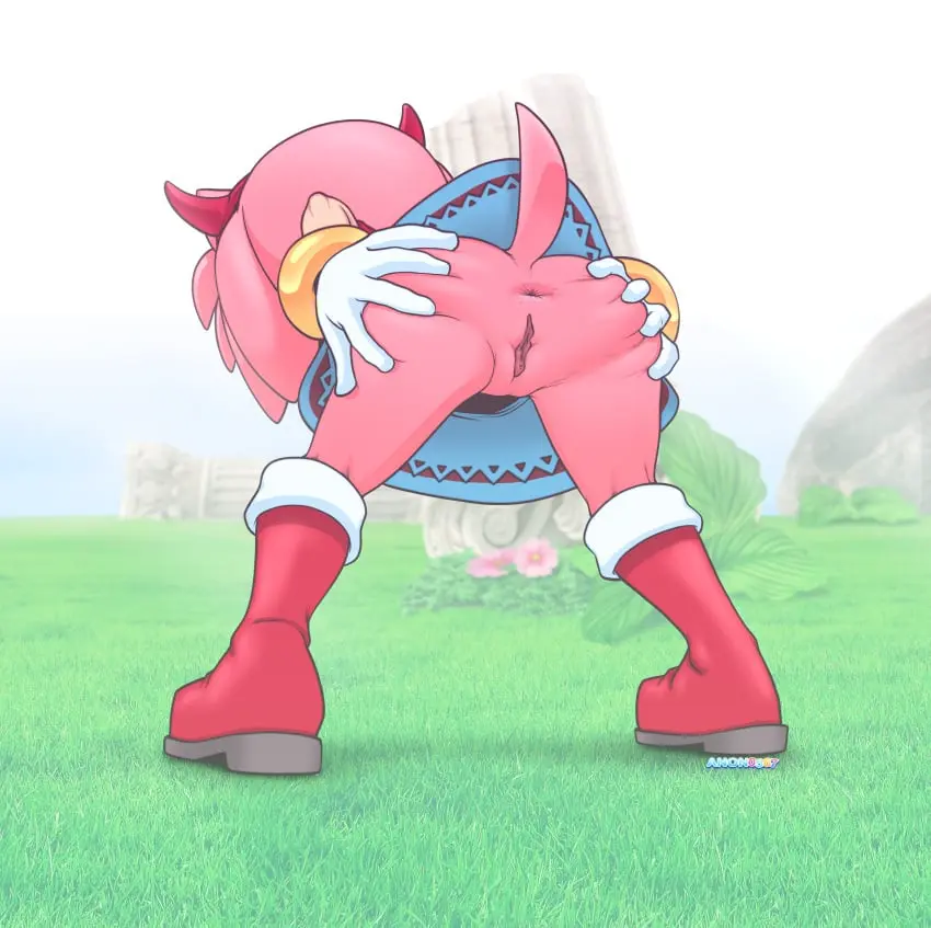 Image 1girls,female,solo,pussy,looking_away,pink_hair,anthro,anus,presenting,amy_rose,sonic_(series),sonic_the_hedgehog_(series),presenting_hindquarters,pink_fur,rodent,hedgehog,mobian_(species),devil_horns,spreading_cheeks,spreading_butt_cheeks,anon0567