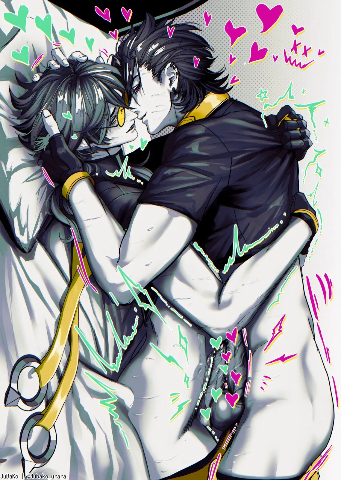 Image male,penis,male/male,male_only,yaoi,balls,veiny_penis,cock,censored,gay,heart,skinny,partially_clothed,male_focus,league_of_legends,frottage,bishonen,heartsteel_series,frotting,ezreal,heartsteel_ezreal,kayn,heartsteel_kayn,jubako
