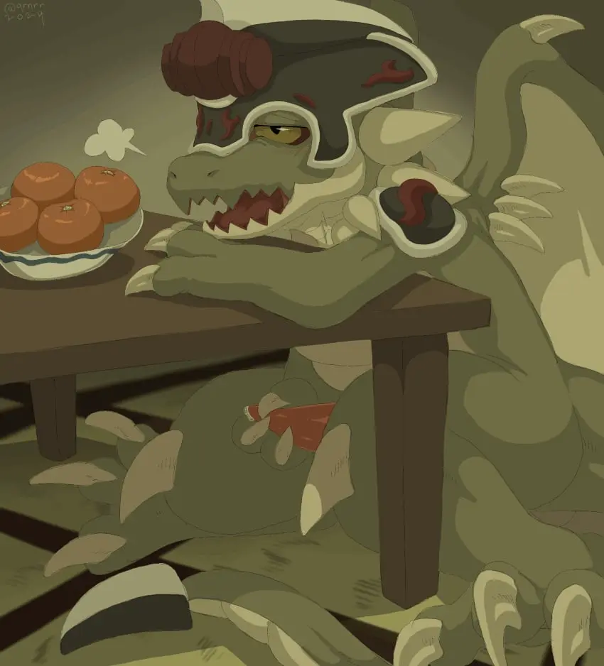 Image hi_res,open_mouth,solo,male,penis,male_only,happy,mythology,sitting,excited,looking_pleasured,genital_fluids,masturbation,animated,bodily_fluids,genitals,precum,claws,scalie,furniture,plant,mythological_creature,dragon,mythological_scalie,table,armor,penis_grab,food,fruit,sitting_on_ground,desperation,bushiroad,future_card_buddyfight,qrnrr,star_dragoner_jackknife