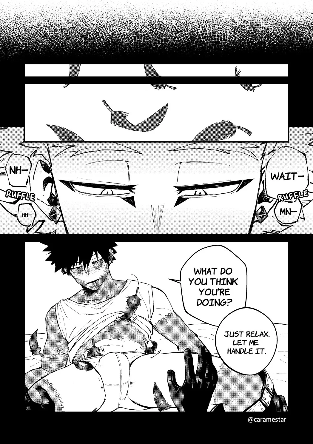 Image male,my_hero_academia,gay,bulge,dabi,hawks_(my_hero_academia)