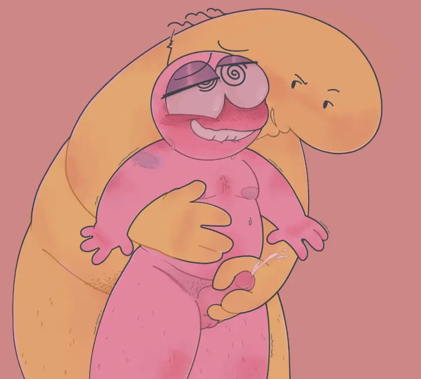Image cum,male,thick_thighs,thighs,male_only,yaoi,grin,grinning,naked,thick,eyes_rolling_back,gay,smug,cumming,no_clothes,smirk,smirking,overweight,hairy,hairy_male,overweight_male,smug_face,smirking_at_partner,reach_around,jerking_off_another,pim_(smiling_friends),smiling_friends,jerkingoff_another,grinning_at_partner,jack_off_buddy,charlie_(smiling_friends),mintyconolies,holding_chest