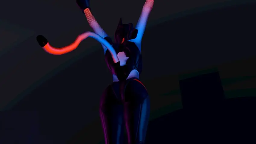 Image tail,fortnite,ass_focus,back_view,sfm,arched_back,stretching,source_filmmaker,lynx_(fortnite),armored_lynx_(fortnite),bradtheastroman