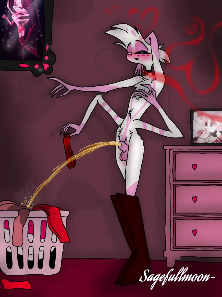 Image blush,solo,male,humanoid,femboy,male_only,anthro,animal_humanoid,demon,genital_fluids,bodily_fluids,genitals,arthropod,solo_male,blush_lines,hazbin_hotel,animal_genitalia,sheath,peeing,mind_control,substance_intoxication,angel_dust,arachnid,arachnid_humanoid,spider,piss,urine,pissing,drugged,wetting,arthropod_humanoid,spider_humanoid,fat_nuggets_(vivzmind),sagefullmoon