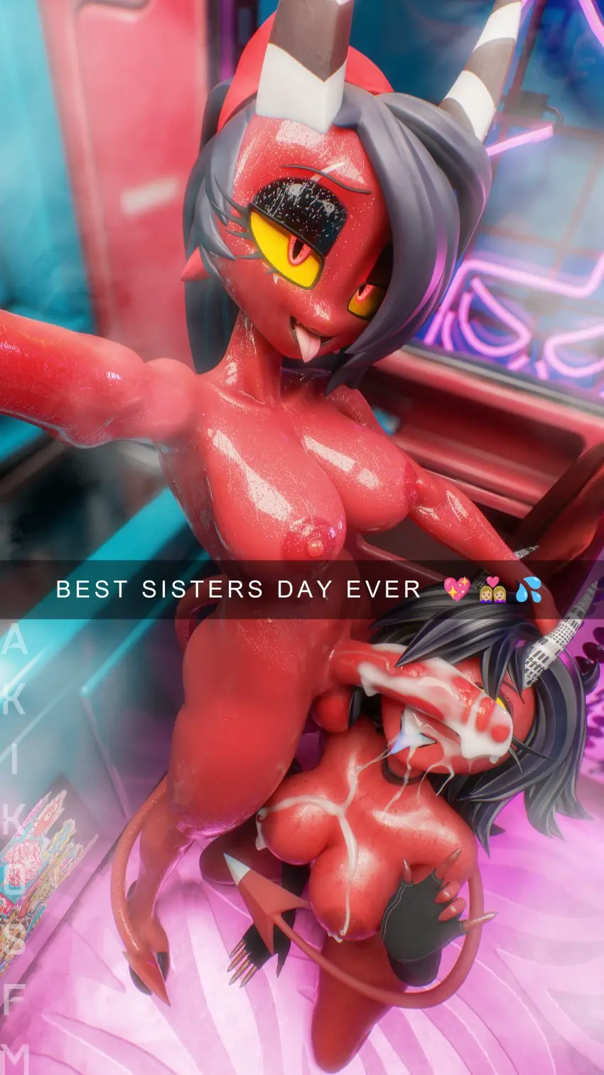 Image 1girls,breasts,clothing,female,hi_res,looking_at_viewer,cum,cum_on_face,gloves,penis,tail,1futa,futa_on_female,futanari,humanoid,intersex,digital_media_(artwork),huge_cock,anthro,cum_on_breasts,demon,absurd_res,wet,3d,genital_fluids,bodily_fluids,genitals,horn,incest,bathroom,glistening,glistening_body,glistening_genitalia,futadom,wet_body,cheating,demon_humanoid,helluva_boss,handwear,emoji,red_body,incest_(lore),sibling_(lore),sister_(lore),penis_on_face,cum_on_penis,glistening_penis,wet_penis,cum_on_chest,cheating_wife,snapchat,imp,trans_woman,transfem,blender_cycles,cucked_by_futa,phone_view,intersex/female,wet_breasts,sisters_(lore),glistening_breasts,millie_(helluva_boss),futa/female,glistening_eyelids,female_humanoid,bathroom_sex,humanoid_on_humanoid,sallie_may_(helluva_boss),2demons,akikosfm,futa_humanoid,intersex_humanoid,sallie_may_(valorlynz)