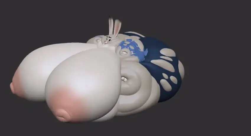 Image breasts,female,hi_res,solo,ass,big_butt,disney,anthro,overweight,obese,immobile,zootopia,judy_hopps,chunkiest_buns