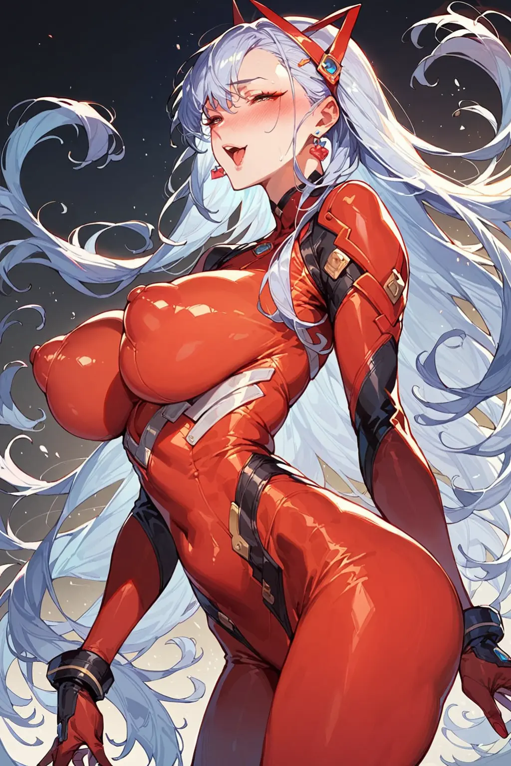 Image big_breasts,breasts,female,large_breasts,pussy,ai_generated,round_ass,original_character,bodysuit,teardrop_breasts