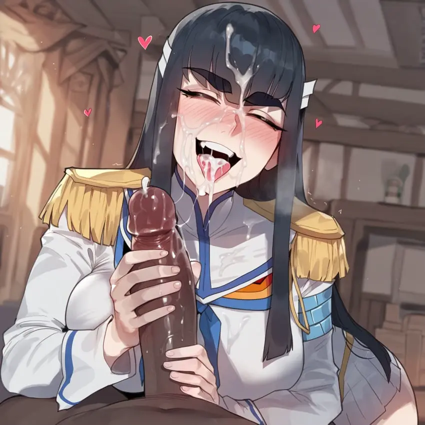Image 1girls,breasts,female,hi_res,large_breasts,light-skinned_female,light_skin,long_hair,smile,1boy,black_hair,blue_eyes,cum,cum_in_mouth,cum_on_face,male,penis,thick_thighs,uncensored,dark-skinned_male,dark_skin,interracial,wide_hips,ai_generated,happy,huge_cock,stable_diffusion,happy_sex,after_fellatio,pov,blowjob,cute,skirt,junketsu,kill_la_kill,kiryuuin_satsuki,high_resolution,asian,asian_female,cum_on_hair,naughty_face,cum_on_clothes,thiccwithaq_(ai_style),artstyle_imitation,floox