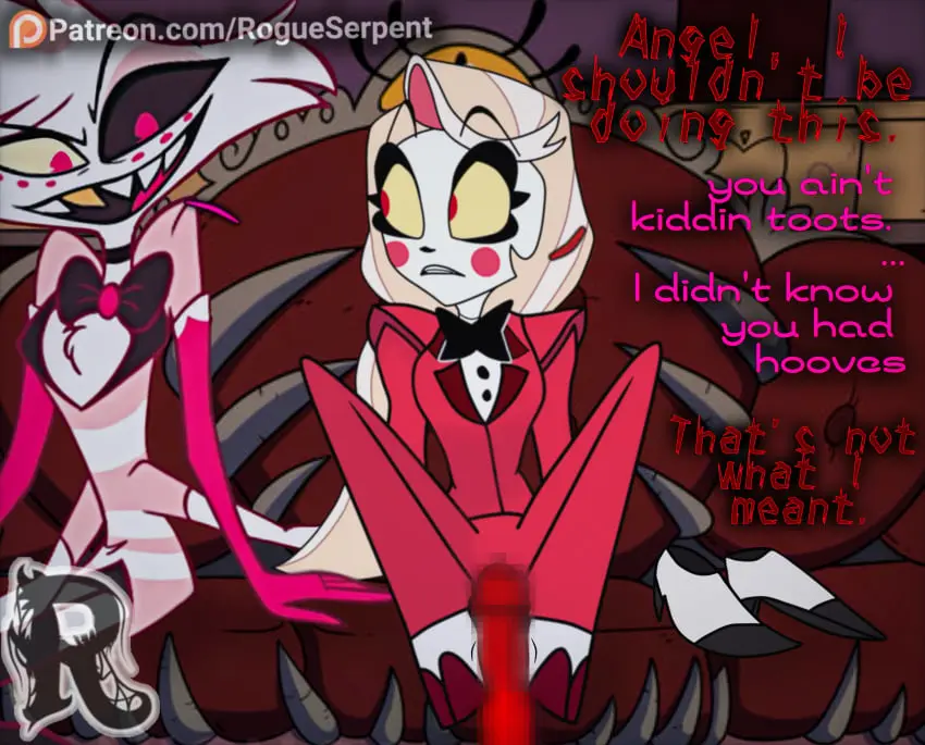Image female,barefoot,feet,blonde_hair,foot_fetish,feet_up,demon,accurate_art_style,censored,pale_skin,demon_girl,hazbin_hotel,hooves,footjob,footjob_with_legwear,feet_together,foot_focus,foot_play,angel_dust_(hazbin_hotel),hooved_toes,charlie_morningstar_(hazbin_hotel),feet_on_penis,hell,vivziepop,rogueserpent,hoof_fetish,hoofjob_(hindlimbs)