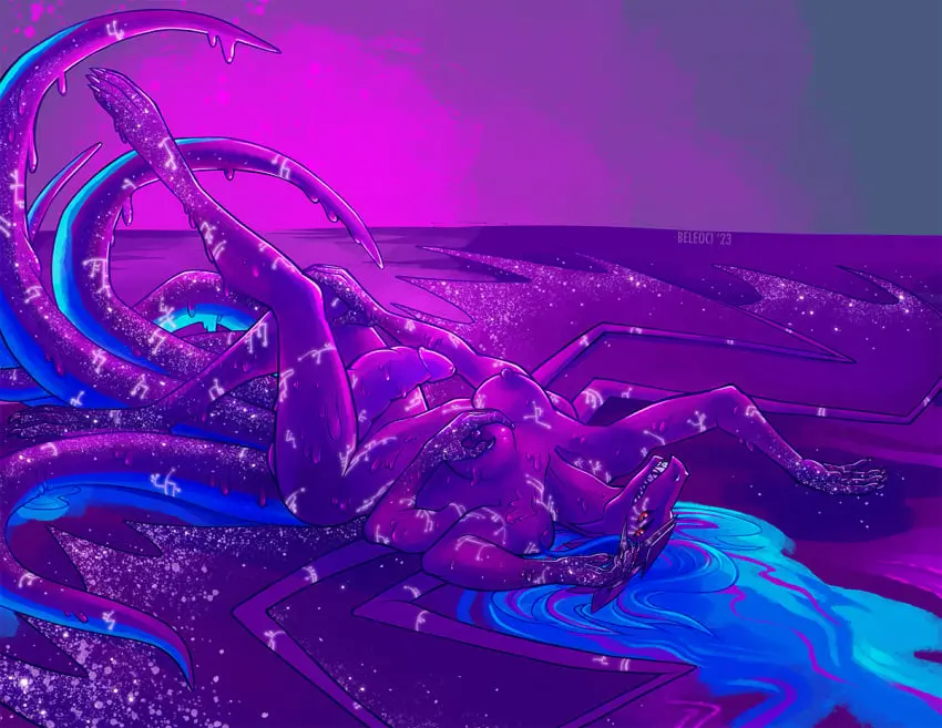 Image breasts,female,smile,penis,futanari,intersex,grin,grinning_at_viewer,anthro,mythology,genitals,breast_grab,cyborg,scalie,purple_body,mythological_creature,dragon,mythological_scalie,machine,melting,cybernetics,hand_on_breast,goo_creature,goo_dragon,goo_dripping,futa/female,goop,beleoci,gooborg,goopy,purple_dragon,queen_vinyl_da.i'gyu-kazotetsu