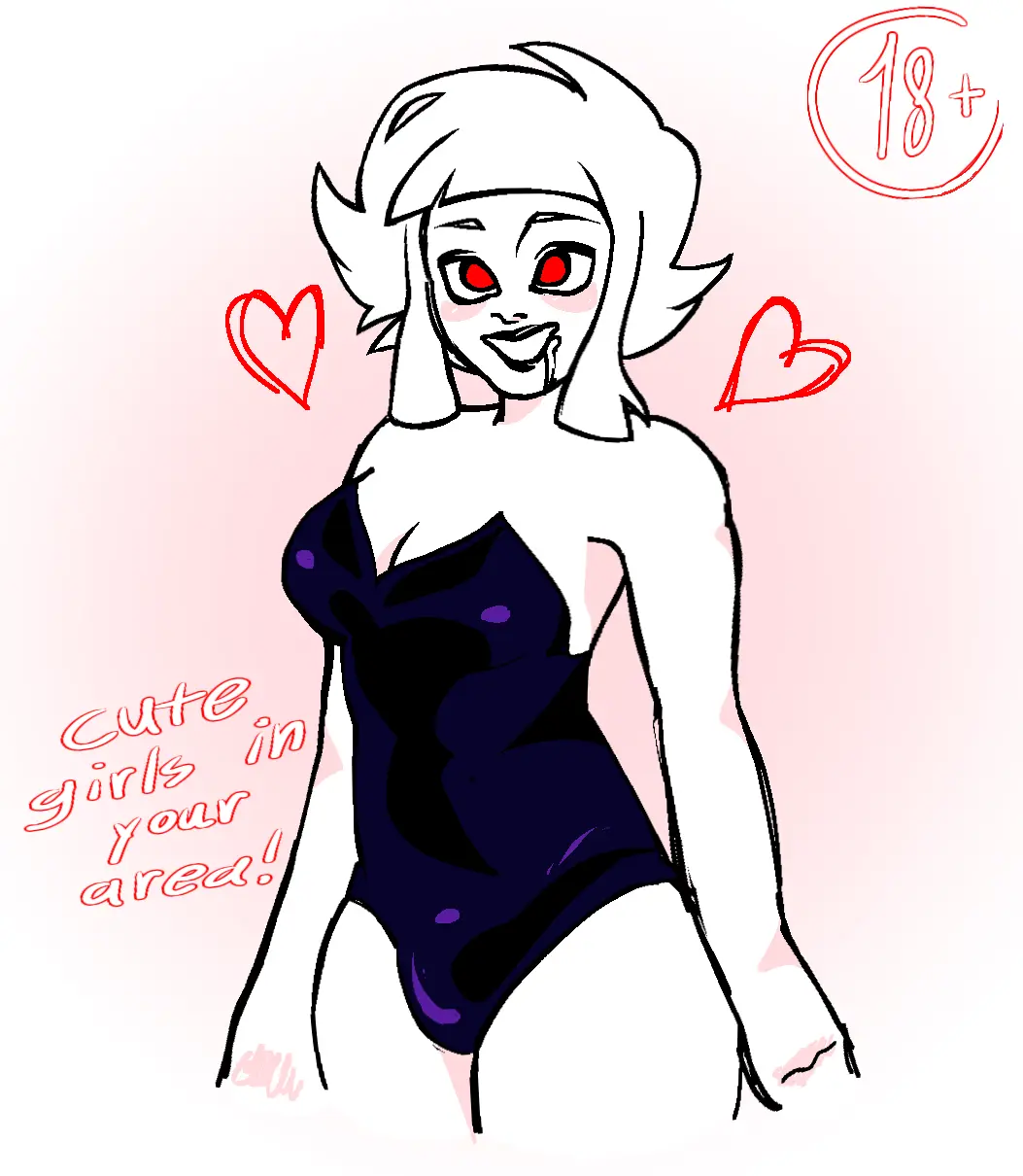 Image female,solo,1futa,futanari,intersex,drooling,bulge,dickgirl,bunnysuit,trans_woman,transfem,doodle