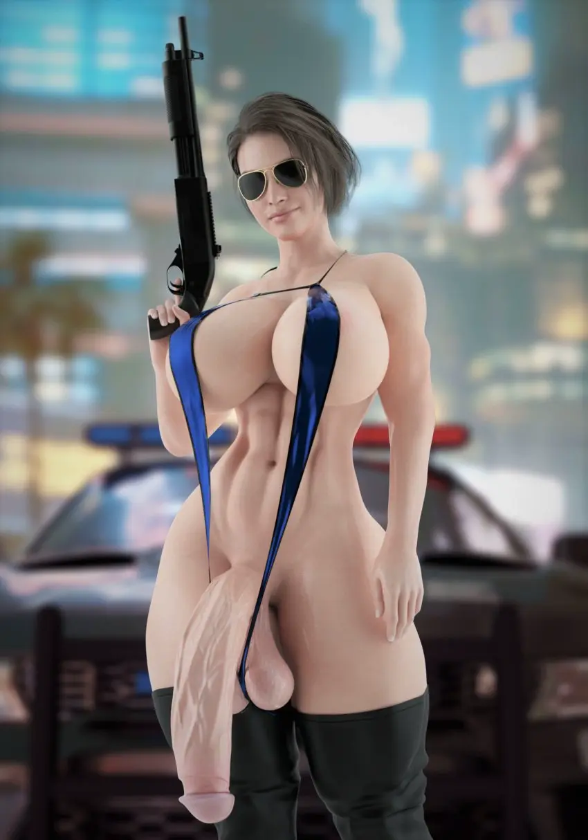 Image breasts,looking_at_viewer,penis,huge_ass,futanari,intersex,huge_cock,huge_breasts,veiny_penis,futa_only,alternate_version_available,3d,thick_penis,solo_futa,sling_bikini,sunglasses,tinted_eyewear,toned,resident_evil,shades,jill_valentine,toned_futa,aviator_sunglasses,shotgun,audrix