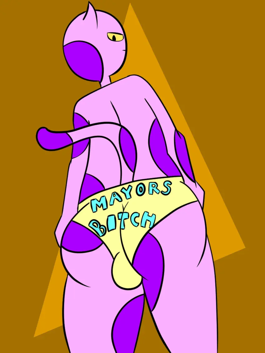 Image clothed,clothing,hi_res,solo,male,tail,furry,panties,underwear,ass,big_butt,looking_back,anthro,text,nintendo,hand_on_hip,bulge,underwear_only,fur,low-angle_view,rear_view,black_eyes,animal_crossing,purple_body,yellow_panties,slit_pupils,markings,yellow_sclera,spots,spotted_body,spotted_fur,pupils,butt_focus,yellow_clothing,text_on_clothing,yellow_underwear,bob_(animal_crossing),curlyboy,bulge_from_behind