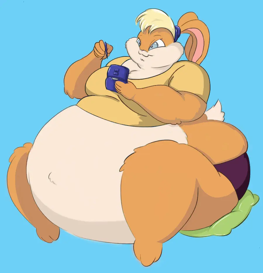 Image female,belly,big_belly,sitting,bunny_girl,lagomorph,rabbit,fat,overweight,overweight_female,fat_fetish,morbidly_obese,morbidly_obese_female,obese,ssbbw,bbw,obese_female,rabbit_girl,looney_tunes,warner_brothers,nintendo_ds,lola_bunny,bunny,weight_gain,belly_overhang,fatfur,eishiban