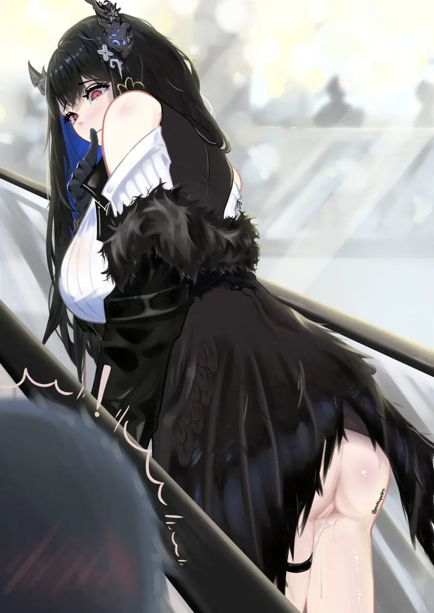 Image 1girls,female,female_only,light-skinned_female,light_skin,long_hair,solo,black_hair,blue_hair,pussy,virtual_youtuber,horns,pussy_juice,mole,hololive,mole_under_eye,demon_horns,public,no_panties,colored_inner_hair,bottomless,bottomless_female,hololive_english,hololive_english_-advent-,exhibitionism,mole_on_thigh,nerissa_ravencroft,parkhopeless