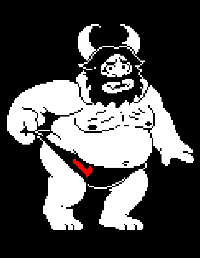 Image solo,standing,1boy,male,furry,muscular,muscular_male,male_only,yaoi,solo_focus,anthro,blonde_hair,bara,bulge,black_and_white,monochrome,2024,furry_only,anthro_only,swimwear,white_fur,undertale,beard,pixel_art,goat,undertale_(series),facial_hair,speedo,dilf,dad_bod,asgore_dreemurr