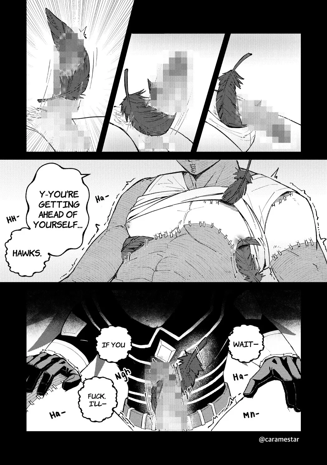 Image male,penis,big_penis,erection,2boys,male/male,yaoi,feathers,my_hero_academia,censored,gay,dick,boku_no_hero_academia,english_text,scars,villain,no_visible_face,dabi,hawks_(my_hero_academia),keigo_takami,takami_keigo,todoroki_touya,touya_todoroki,feather