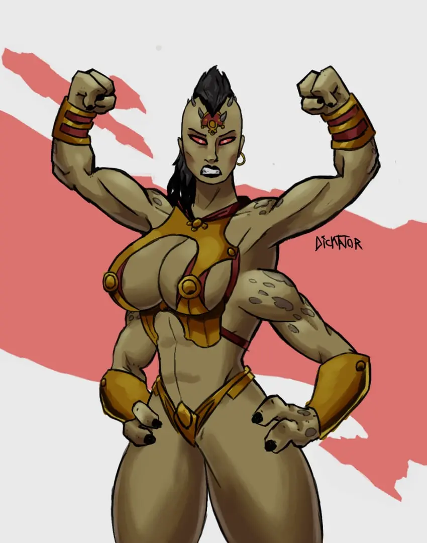 Image big_breasts,breasts,female,muscular,skimpy,skimpy_clothes,nipple_outline,muscular_female,3_fingers,muscular_arms,multi_arm,multi_limb,fantasy,dicktator66,mortal_kombat,4_arms,midway,midway_games,netherrealm_studios,skimpy_armor,sheeva