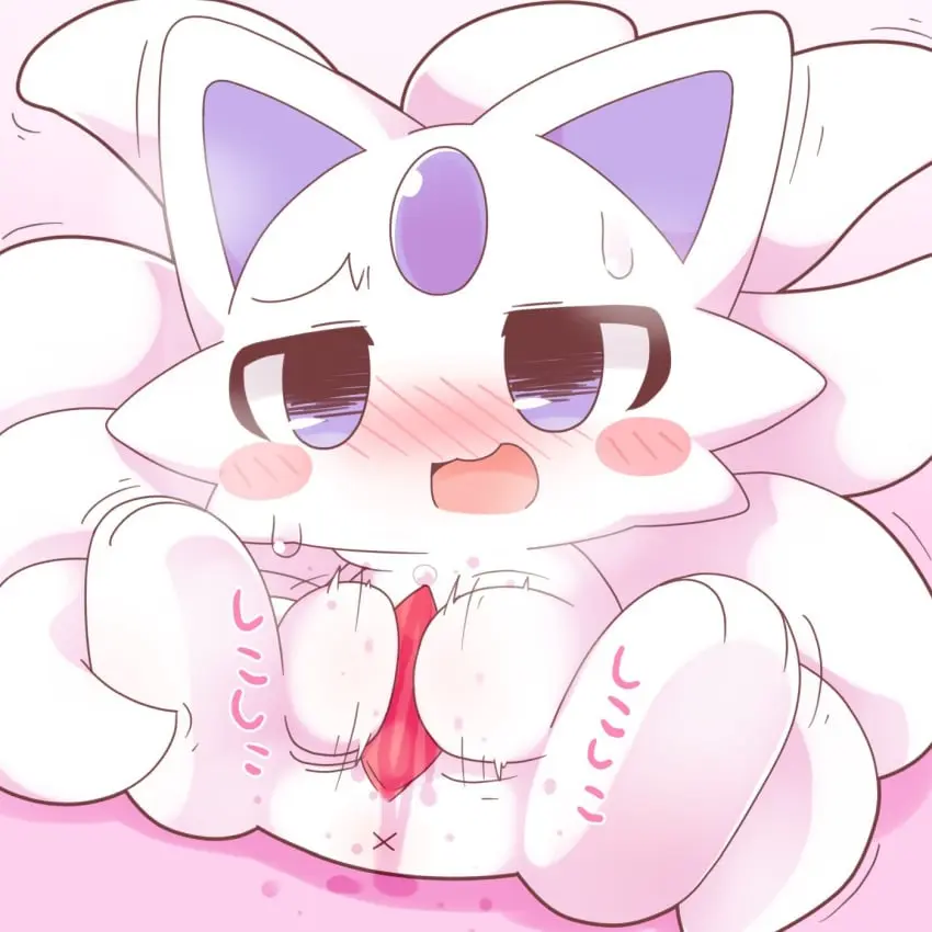 Image blush,hi_res,solo,male,penis,male_only,anthro,text,anus,masturbation,canid,canine,genitals,mammal,japanese_text,blush_lines,penile,fox,semi-anthro,kemono,tapering_penis,penile_masturbation,x_anus,chibifur,makemon,onebchan,amber_(makemon)