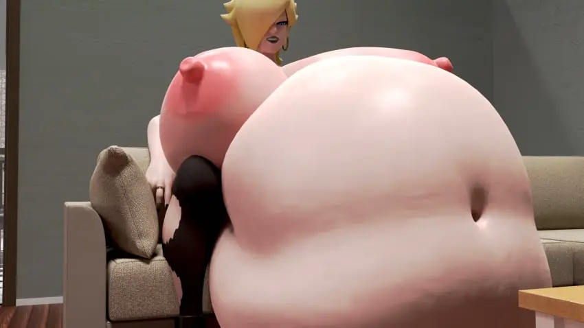 Image breasts,female,blue_eyes,earrings,huge_belly,huge_breasts,blonde_hair,mario_(series),nintendo,3d,blender,3d_(artwork),couch,ring,black_nails,black_lipstick,vore,super_mario_galaxy,princess_rosalina,ripped_pants,squidly