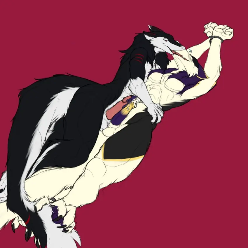 Image hi_res,cum,male,tail,tongue,sex,duo,muscular,feet,male/male,balls,genital_fluids,bodily_fluids,genitals,kissing,toes,penile,animal_genitalia,sheath,spikes,frottage,spikes_(anatomy),tail_grab,french_kissing,chest_spike,wrists_tied,sergal,prehensile_feet,winteranswer,chase_(deaconthereaper),xayr