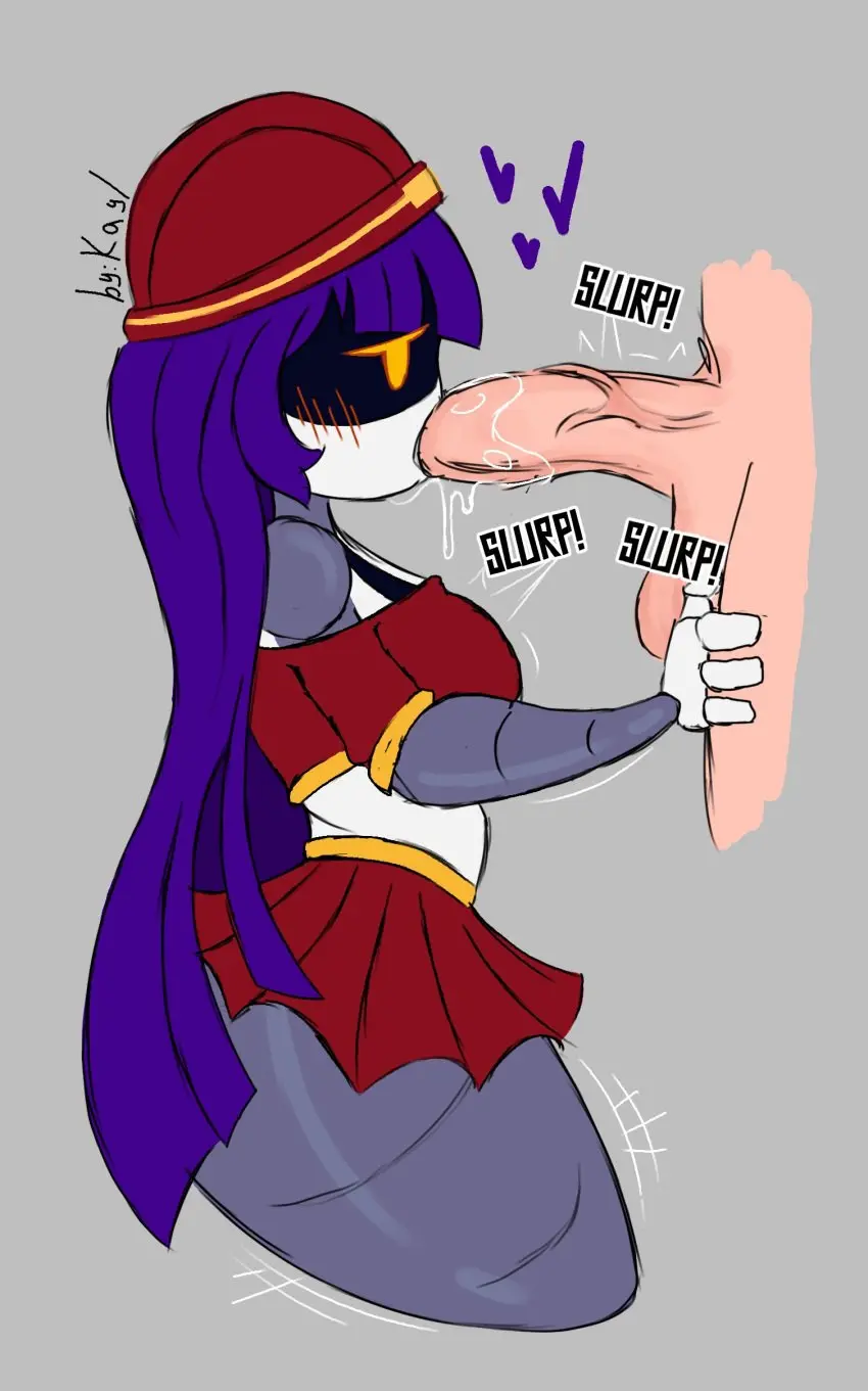 Image blush,breasts,clothed,female,long_hair,male,oral,penis,ass,big_ass,big_penis,thick_thighs,thighs,orange_eyes,male/female,tagme,medium_breasts,purple_hair,blowjob,looking_at_penis,big_thighs,thick_hips,huge_thighs,robot,robot_girl,sucking_penis,boob_window,casual,casual_nudity,drone,underass,kayl,murder_drones,doll_(murder_drones),murder_drones_x_humans