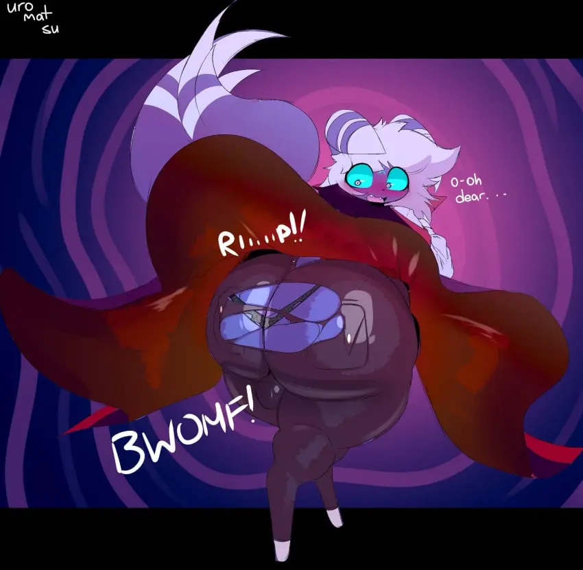 Image hi_res,open_mouth,solo,white_hair,1boy,blue_eyes,male,pokemon,tail,furry,panties,ass,big_ass,big_butt,bubble_butt,huge_ass,looking_back,thick_thighs,femboy,male_only,balls,anthro,tagme,shocked,alternate_version_available,nintendo,ass_focus,girly,solo_male,wide_eyed,shocked_expression,wardrobe_malfunction,game_freak,ripped_clothing,ass_bigger_than_head,behind_view,ripped_pants,uromatsu,meowstic