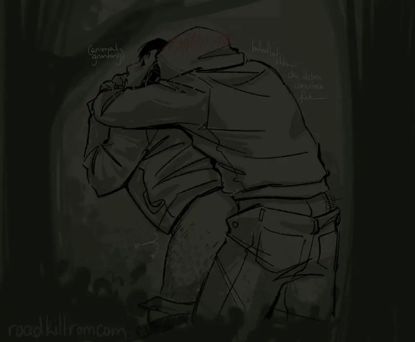 Image standing,male,male/male,male_only,ambiguous_penetration,from_behind,pants_down,outdoors,outside,standing_sex,tree,hoodie,forest,hugging,mask,voyeurism,exhibitionism,woods,hugging_from_behind,arms_around_neck,trees,creepypasta,brian_thomas,hoodie_(creepypasta),marble_hornets,masky,roadkillromcom,tim_wright