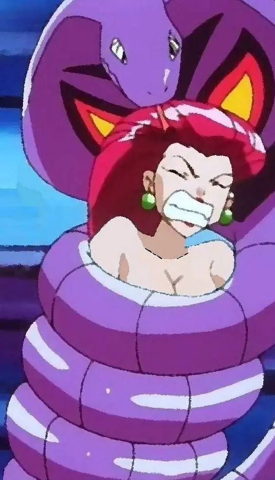 Image female,human,pokemon,pokemon_(species),pokémon_(species),feral,jessie_(pokemon),snake,pokephilia,coiling,team_rocket,arbok