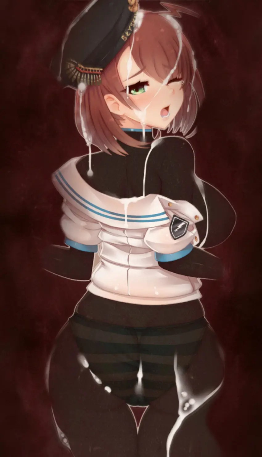 Image 1girls,big_breasts,blush,breasts,female,female_only,open_mouth,cum,pussy,short_hair,panties,ass,female_focus,hat,looking_back,thick_thighs,striped_clothing,green_eyes,thick_ass,one_eye_closed,wink,original,original_character,vaginal_penetration,brown_hair,looking_pleasured,cameltoe,cum_on_body,vaginal_insertion,female_penetrated,edit,edited,bodysuit,striped_panties,x-ray,third-party_edit,smaller_female,female_prey,vore,female_pred,living_sex_toy,shrunk,shrunken_female,unbirthing,willing_prey,cum_covered,virus-g,bodysuit_under_clothes,alternate_version,inside_pussy,breasts_visible_through_clothing,living_insertion,f/f,blyskawica,live_insertion