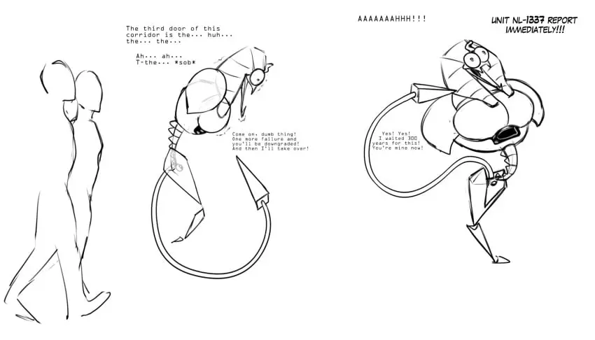 Image clothing,hi_res,human,male,tail,male_only,mammal,sex_toy,egyptian,transformation,bone,skeleton,machine,robot,buttplug,plug_(sex_toy),suit,chastity_(disambiguation),dragmon