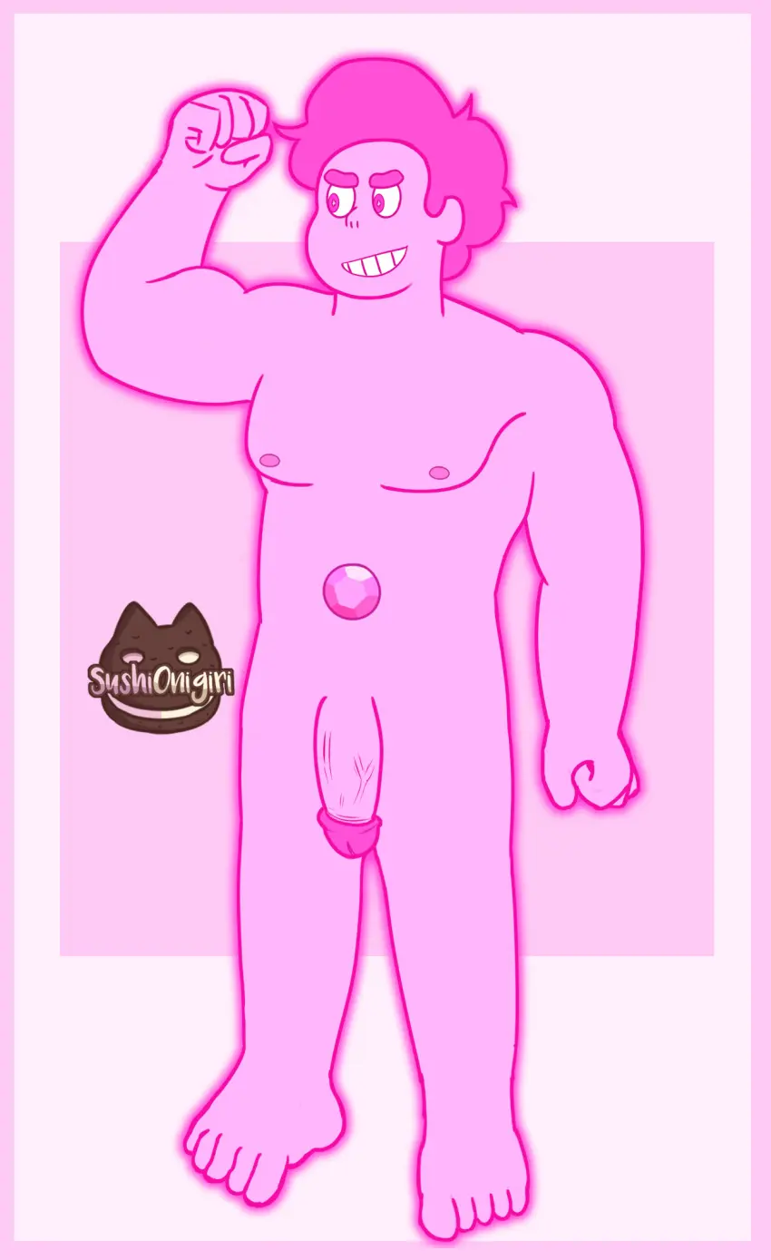 Image solo,1boy,male,male_only,muscles,steven_universe,steven_quartz_universe,chad_steven,steven_universe_future,pink_steven
