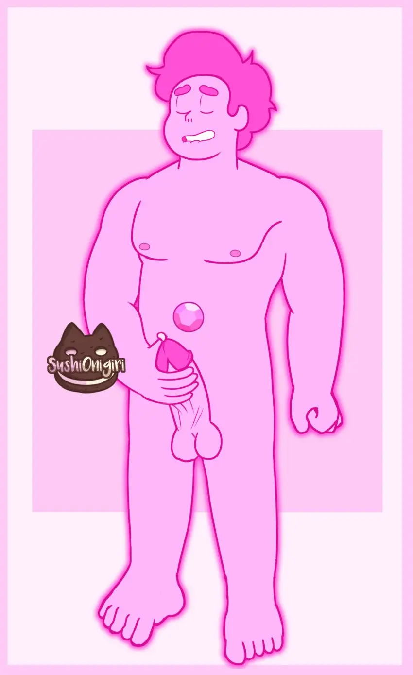 Image solo,1boy,male,male_only,muscles,steven_universe,steven_quartz_universe,chad_steven,steven_universe_future,pink_steven