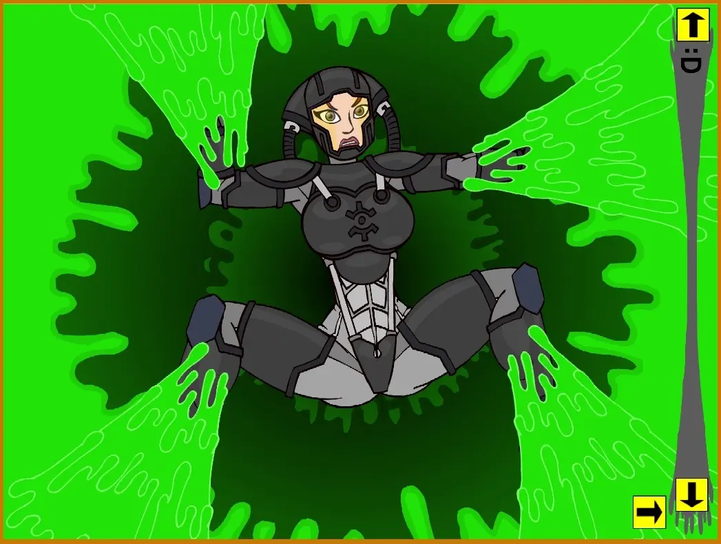 Image female,female_only,humanized,red_hair,female_focus,annoyed,alien_girl,gun,armored_female,newgrounds,amber_eyes,game_screenshot,humanization,armour,greg_panovich,space_girl,clixsposing_kitraandra,kitraandra