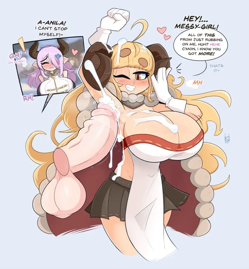Image 1girls,big_breasts,breasts,clothed,clothing,female,light-skinned_female,light_skin,long_hair,mostly_clothed,standing,blue_eyes,cum,penis,big_penis,female_focus,thick_thighs,thighs,1futa,erection,futa_on_female,futanari,humanoid,humanoid_penis,intersex,light-skinned_futa,wide_hips,armpits,horns,cleavage,sideboob,solo_focus,balls,huge_cock,huge_breasts,pink_hair,text,blonde_hair,pointy_ears,ejaculation,handsfree_ejaculation,ahoge,smooth_balls,orgasm,looking_at_penis,english_text,armpit_fetish,huge_balls,shortstack,hands-free,cow_girl,bovine,arm_up,cow_ears,cow_horns,sheep,armpit_sex,granblue_fantasy,sheep_girl,ewe,narmaya_(granblue_fantasy),ejaculating_cum,cow_humanoid,sheep_ears,sheep_horns,sheep_humanoid,cowlick,big_horns,kilinah,anila_(granblue_fantasy)