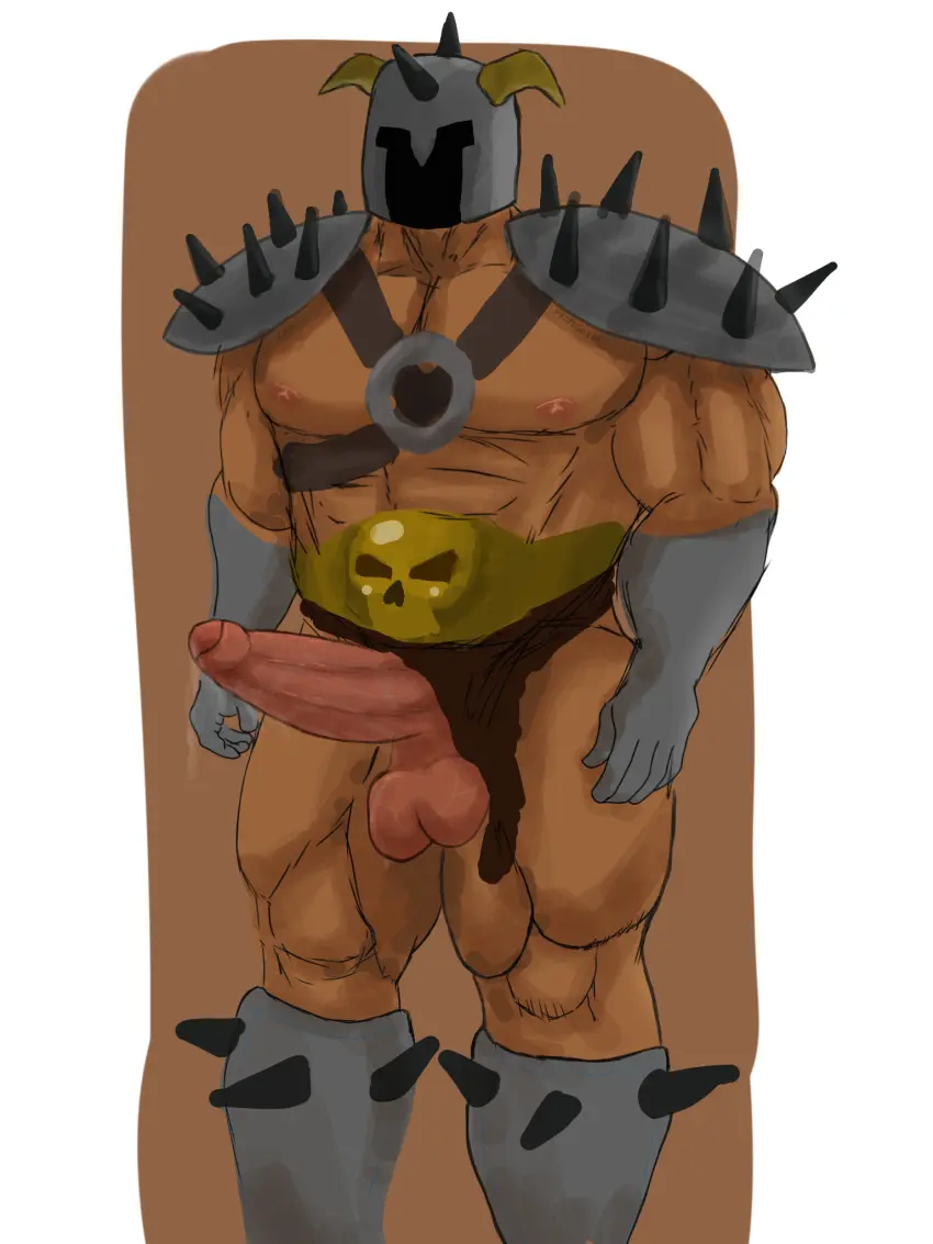 Image nipples,male,penis,big_penis,muscular,muscular_male,male_only,yaoi,balls,tan_body,cock,bara,precum,pecs,big_thighs,helmet,muscular_chest,masked,baralover100,baratus,hexen
