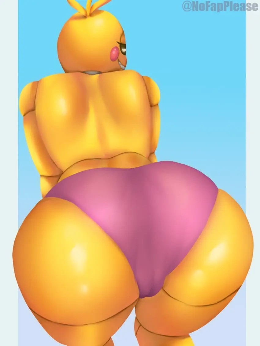 Image 1girls,female,female_only,looking_at_viewer,shiny_skin,smile,solo,heart-shaped_pupils,underwear,ass,big_ass,big_butt,bubble_ass,bubble_butt,female_focus,huge_ass,huge_butt,looking_back,thick_thighs,wide_hips,smiling,smiling_at_viewer,round_ass,round_butt,shiny,solo_female,solo_focus,from_behind,thick,thick_ass,back,self_upload,sharp_teeth,yellow_body,heart,ass_focus,partially_clothed,back_view,black_sclera,almost_naked,metallic_body,robot,robot_girl,robot_humanoid,five_nights_at_freddy's,animatronic,fnaf,almost_nude,five_nights_at_freddy's_2,toy_chica_(fnaf),animatronic_female,viewed_from_behind,pink_underwear,metal,nofapplease,pussy_visible_through_panties