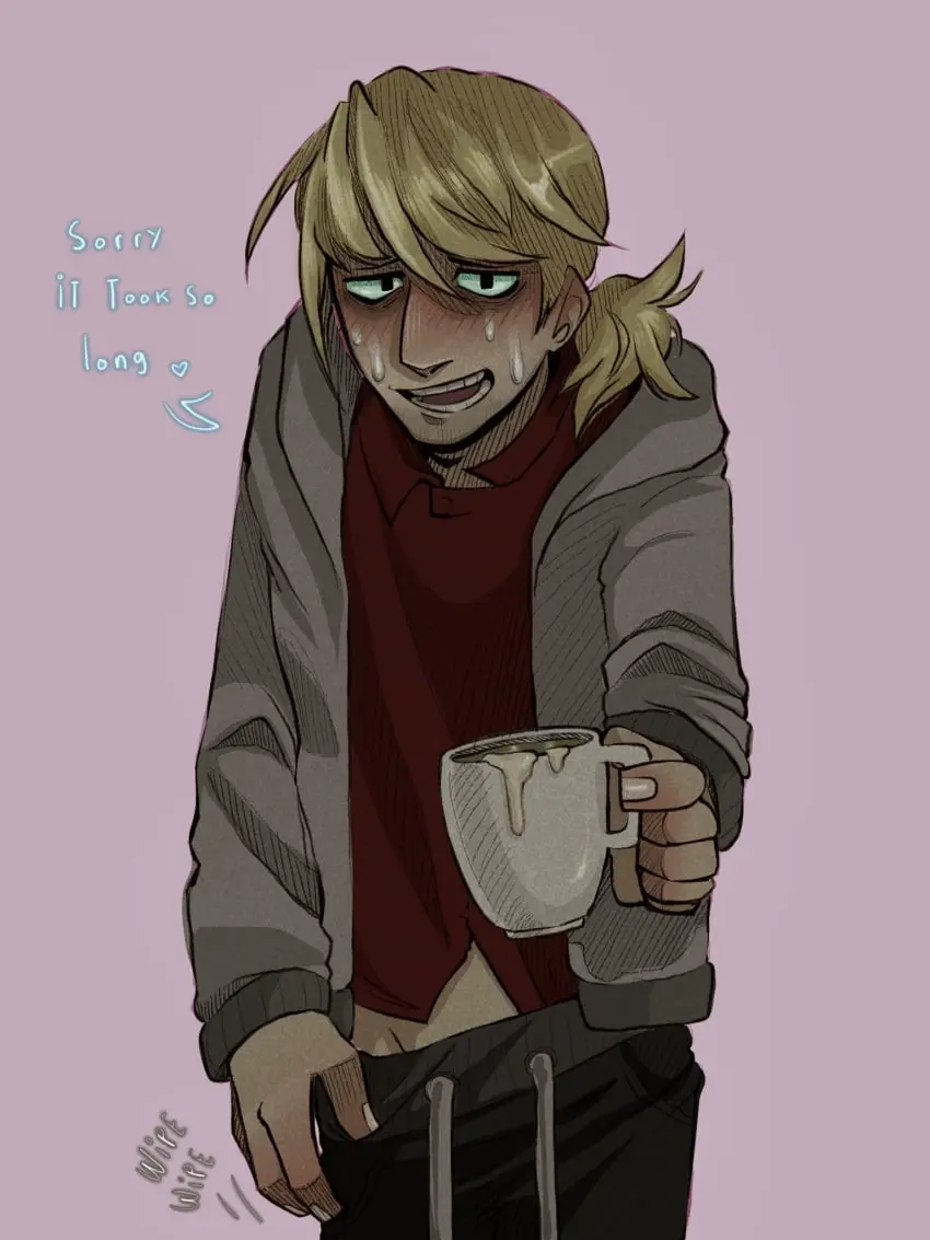Image blush,clothed,long_hair,1boy,male,pinup,post_orgasm,twink,blushing,creepy,blushing_profusely,suggestive,pervert,skinny_male,sexually_suggestive,boyfriend_to_death,lawrence_oleander,pulling_clothing,long_hair_male,no_nude,pulling_down_pants,awkward,cum_in_cup,implied_ejaculation,ejaculation_in_cup,scenelolita