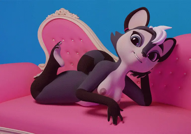 Image breasts,female,solo,white_hair,nude,tail,barefoot,feet,happy,hair,anthro,3d,animated,mammal,raccoon,toes,short_stack,colored_nails,nails,fingernails,foot_focus,toenails,procyonid,curling_toes,tail_motion,the_pose,tailwag,colored_toenails,colored_fingernails,arsemaus,swinging_legs