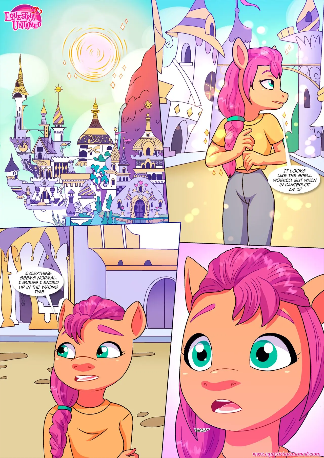 Image female,text,tagme,comic,english_text,hasbro,my_little_pony,bbmbbf,palcomix,page_4,equestria_untamed,sunny_starscout_(mlp),lesson_for_the_generations
