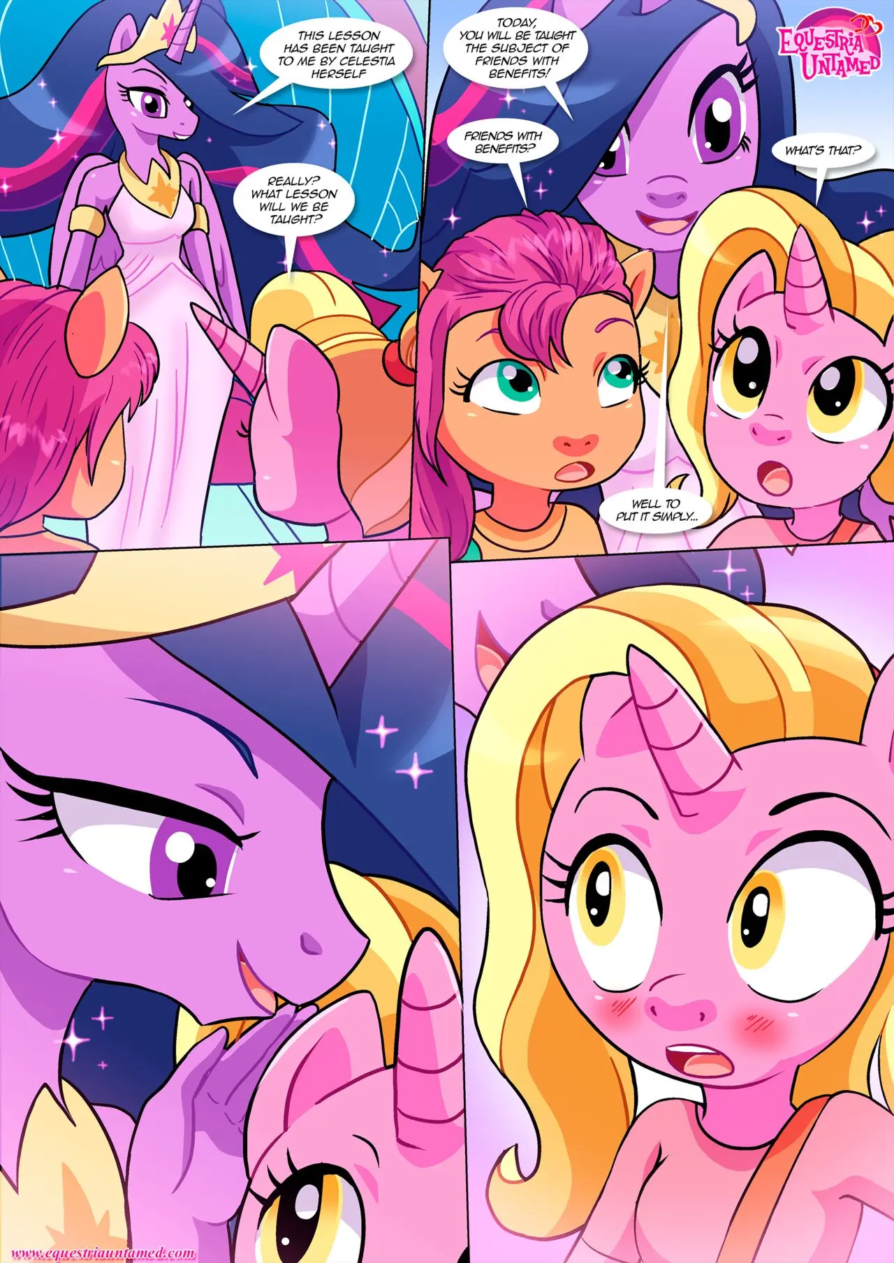 Image female,text,tagme,comic,english_text,friendship_is_magic,hasbro,my_little_pony,page_9,twilight_sparkle_(mlp),bbmbbf,palcomix,princess_twilight_sparkle_(mlp),mlp_g5,equestria_untamed,sunny_starscout_(mlp),lesson_for_the_generations,queen_twilight_sparkle_(mlp),luster_dawn_(mlp)