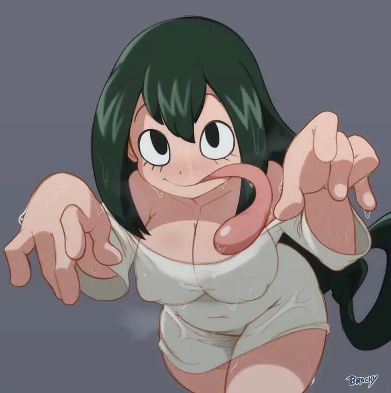 Image 1girls,big_breasts,breasts,female,female_only,light_skin,long_hair,solo,tongue_out,female_focus,thighs,my_hero_academia,wet,shounen_jump,bottomless,erect_nipples,nipple_bulge,wet_clothes,erect_nipples_under_clothes,tsuyu_asui,the_ring,yamamura_sadako,brachyzoid,yamamura_sadako_(cosplay)