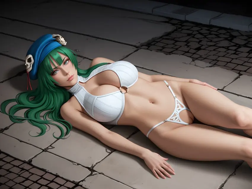 Image 1girls,breasts,female,female_only,light-skinned_female,light_skin,solo,voluptuous,ai_generated,cleavage,sideboob,solo_female,voluptuous_female,curvy,curvy_body,curvy_female,curvy_figure,green_hair,hourglass_figure,curvaceous,curves,bleach,bleach:_the_thousand-year_blood_war,nelliel_tu_odelschwanck,curvaceous_body,inner_sideboob,crotchless_panties,infiniteskull