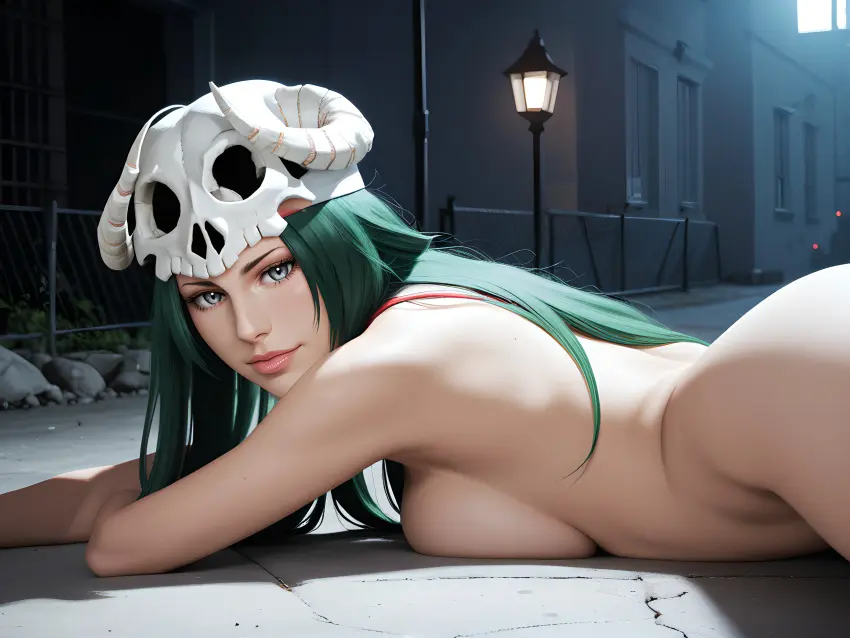 Image 1girls,breasts,female,female_only,light-skinned_female,light_skin,solo,voluptuous,ai_generated,sideboob,solo_female,voluptuous_female,curvy,curvy_body,curvy_female,curvy_figure,green_hair,hourglass_figure,breast_press,curvaceous,curves,bleach,breast_squeeze,bleach:_the_thousand-year_blood_war,nelliel_tu_odelschwanck,curvaceous_body,pressing_breasts,infiniteskull