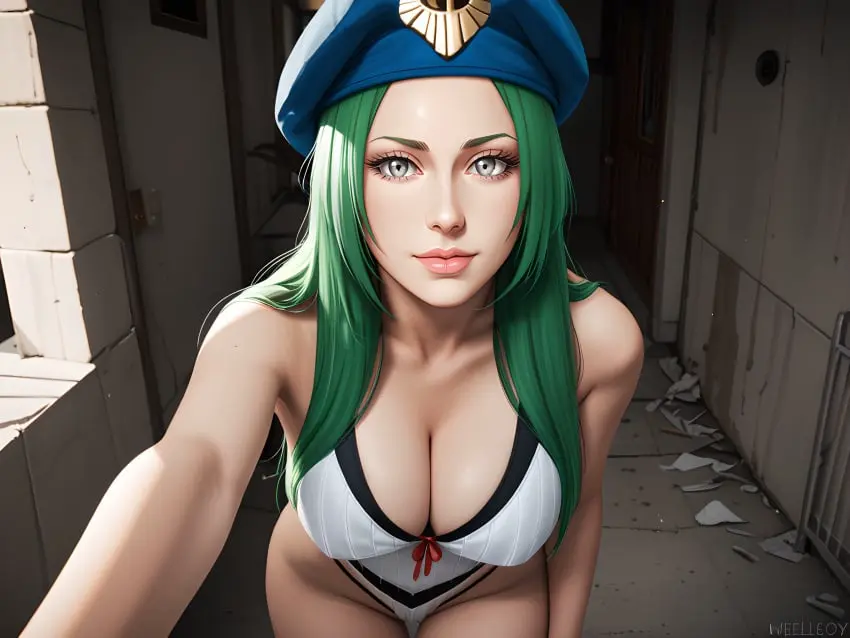 Image 1girls,breasts,female,female_only,light-skinned_female,light_skin,solo,voluptuous,ai_generated,cleavage,sideboob,solo_female,voluptuous_female,curvy,curvy_body,curvy_female,curvy_figure,green_hair,hourglass_figure,curvaceous,curves,bleach,bleach:_the_thousand-year_blood_war,nelliel_tu_odelschwanck,curvaceous_body,inner_sideboob,infiniteskull