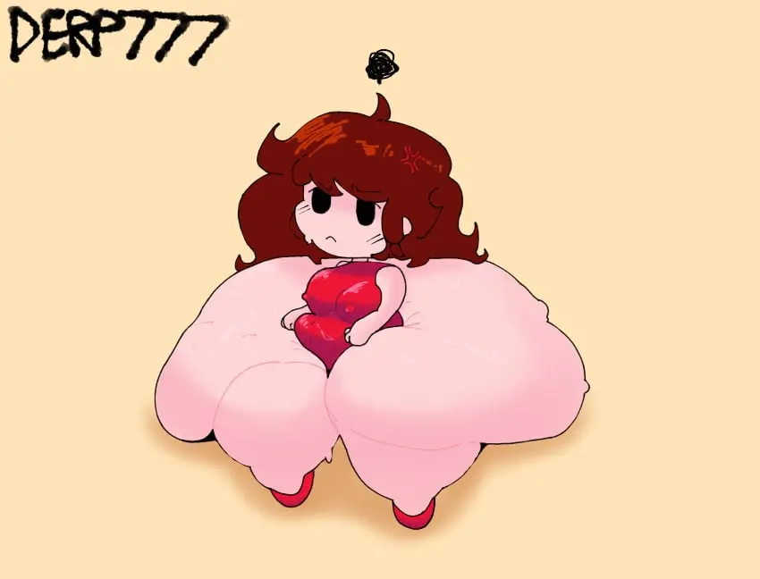 Image big_breasts,breasts,clothed,female,female_only,no_bra,sweat,ass,yellow_background,heels,red_dress,revealing_clothes,ass_focus,edit,edited,nipples_visible_through_clothing,thunder_thighs,hyper_ass,fat,friday_night_funkin,girlfriend_(friday_night_funkin),ass_bigger_than_head,visible_nipples,frustrated,red_shoes,sideass,auburn_hair,derp777,moonoatmeal,frustration_cloud