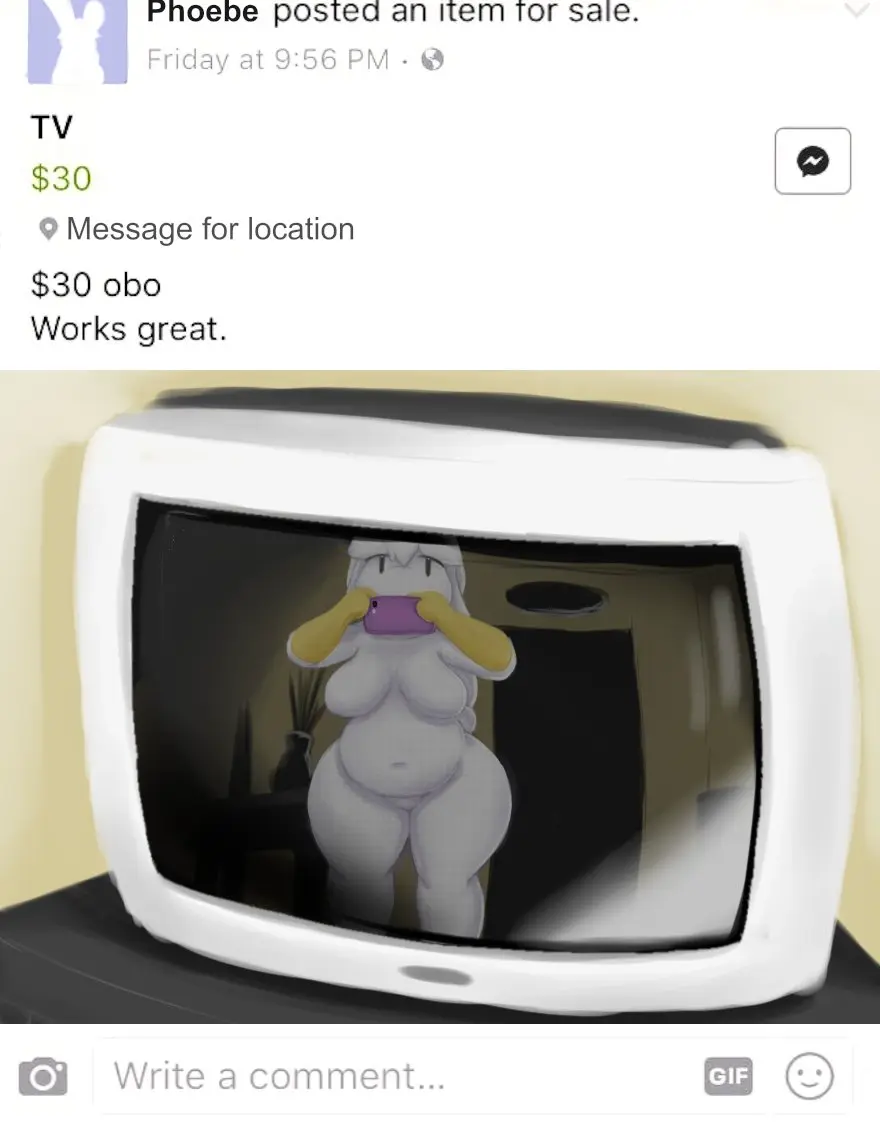 Image female,nude,nude_female,tagme,phone,phone_view,photo,television,facebook,bunsandnoble,facebook_marketplace,phoebe_(bunsandnoble)