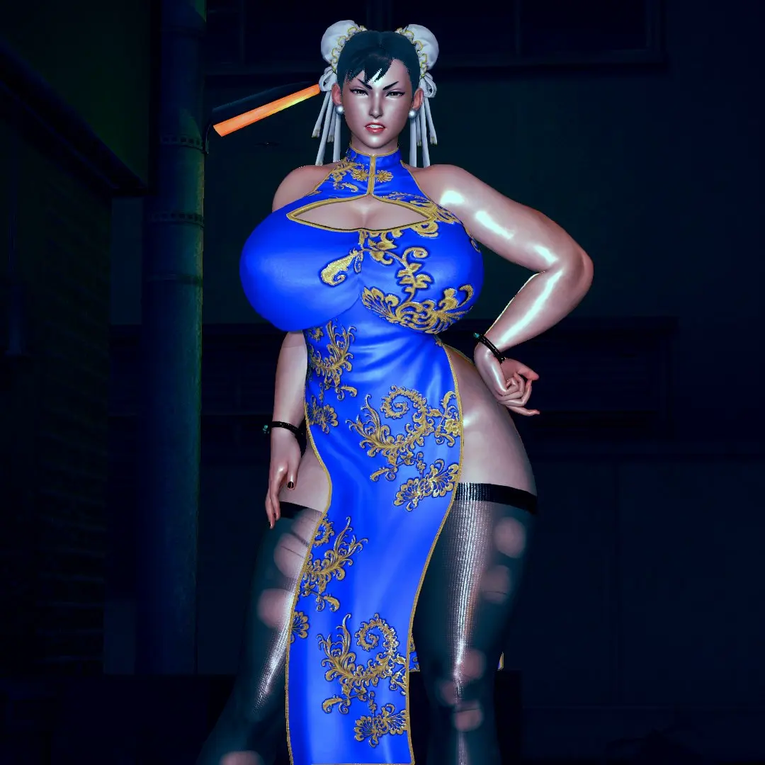 Image 1girls,breasts,female,light-skinned_female,looking_at_viewer,solo,thighhighs,earrings,thick_thighs,muscular,solo_focus,huge_breasts,thick,brown_hair,hand_on_hip,3d,red_lipstick,3d_(artwork),bracelet,alley,angry,legwear,torn_clothes,muscular_female,annoyed,leggings,capcom,chun-li,street_fighter,chinese_clothes,alleyway,bracelets,torn_legwear,honey_select,honey_select_2,squint,illusion_soft,breast_window,funkymery