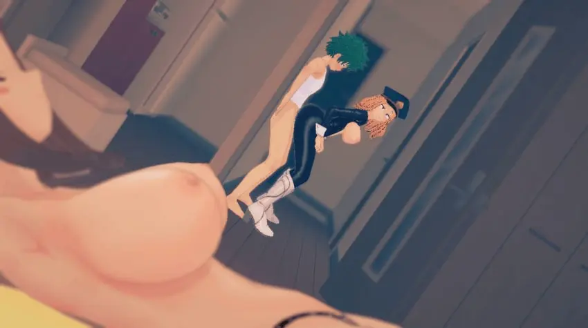 Image 1girls,big_breasts,breasts,breasts_out,female,large_breasts,looking_at_viewer,nipples,1boy,2girls,male,sex,male/female,my_hero_academia,ochako_uraraka,vaginal_penetration,vaginal_sex,thrusting,bed,3d,green_hair,boku_no_hero_academia,izuku_midoriya,bedroom,slim_waist,animated,sex_from_behind,koikatsu,partially_clothed,gif,bouncing_breasts,bodysuit,standing_sex,tank_top,cheating,cuckquean,sleeping,clothed_sex,superheroine,cheating_boyfriend,uraraka_ochako,white_tank_top,camie_utsushimi,midoriya_izuku,shiketsu_high_school_cap,utsushimi_camie